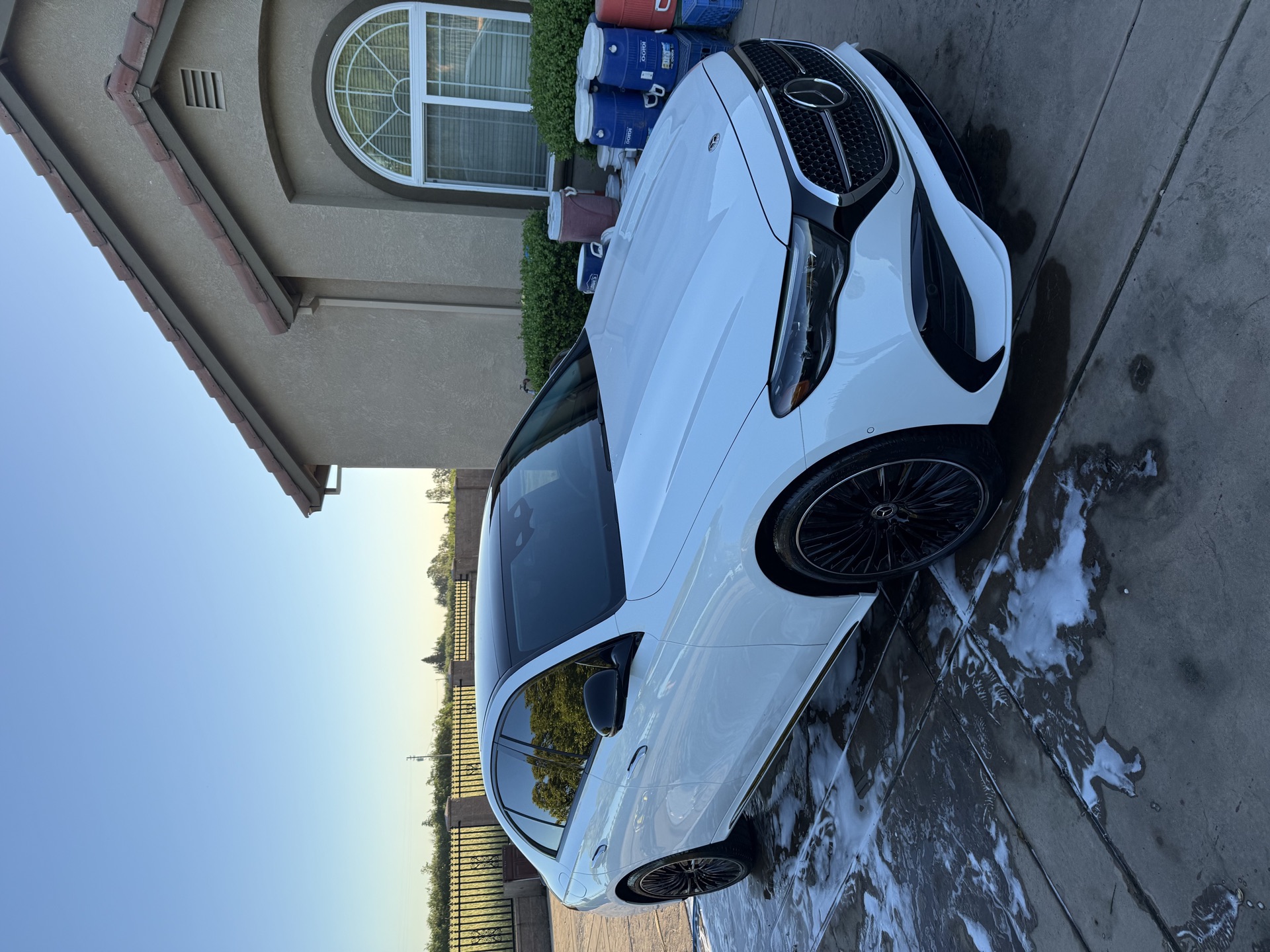 Mercedes foam wash